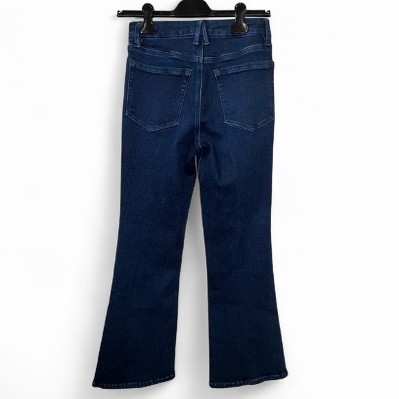 GOOD AMERICAN GOOD LEGS CROPPED MINI BOOT JEANS Size 4/27 NWT Indigo color - Picture 10 of 10